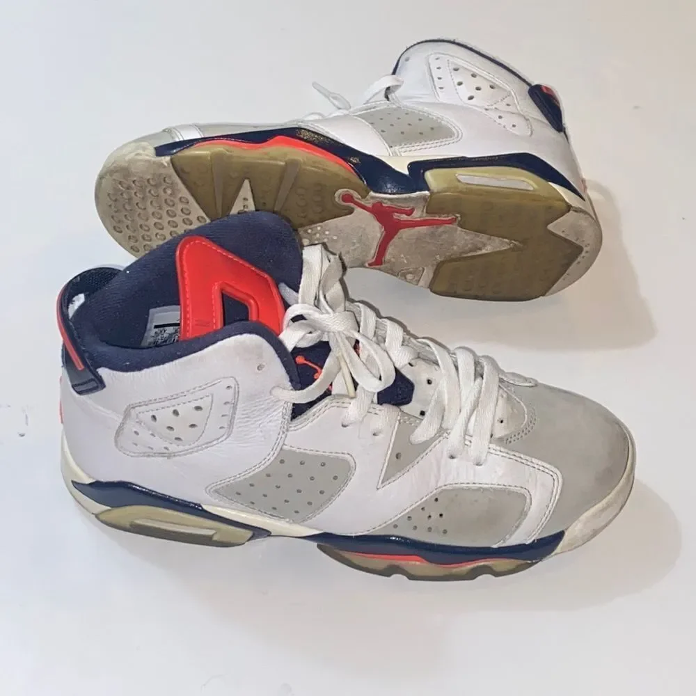 Jordan Air 6 Retro Tinker- Size 6.5Y USA 384664-104 Size 6.5Y Junior Shoes